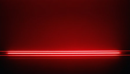 Abstract red background with some smooth lines in it (3d render)の素材