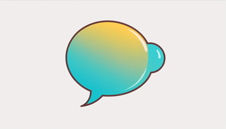 Speech bubble icon. Colorful speech bubble. Vector illustration.の素材