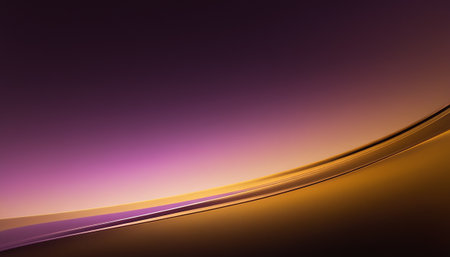 abstract background with smooth lines in purple and orange colors, digitally generated imageの素材
