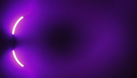 Neon abstract background for web design. Colorful glowing lines.の素材