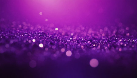purple glitter vintage lights background.bokeh defocused.の素材