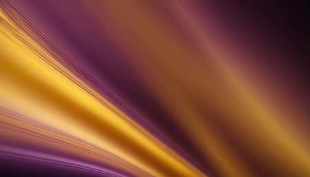 abstract background with smooth lines in yellow and purple colors, computer generated imagesの素材