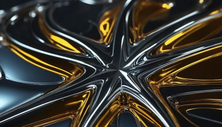 Abstract 3d rendering of chaotic fractal shape. Computer generated graphics.の素材