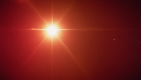 abstract of sun with flare. natural background with lights and sunshine wallpaperの素材