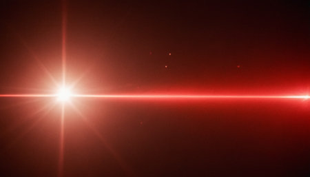 star with lens flare and bokeh effect made in 3d softwareの素材
