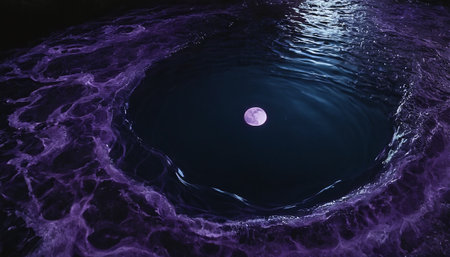 Moon in the night sky. 3d rendering. Computer digital drawing.の素材