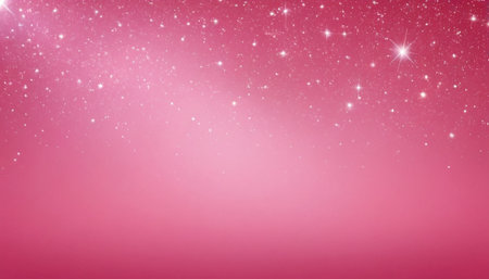 Pink background with bokeh lights and stars. Vector illustration.の素材