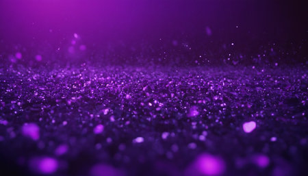 glitter vintage lights background. purple and black. de-focusedの素材