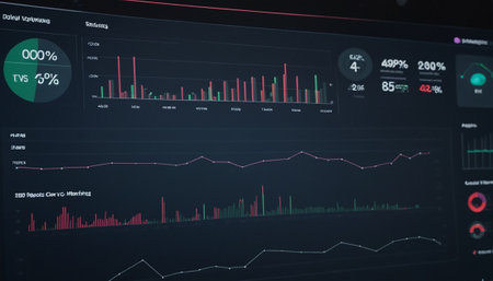 Stock market data on monitor. Financial graph on monitor. Stock market data on monitor. Stock market data on monitor. Business graph on monitor. Stock market data on monitor.の素材