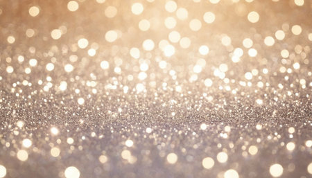 golden glitter vintage lights background. silver and gold. de-focusedの素材