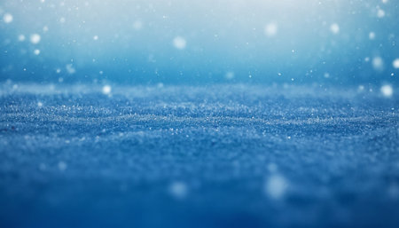 Winter background with snowflakes and bokeh effect. 3D renderingの素材
