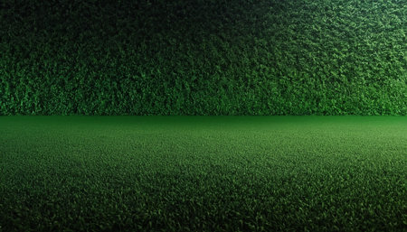 Green grass background. 3D render of grass texture. Green grass background.の素材