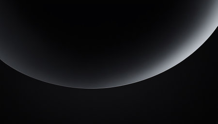 Moon in the dark sky. Abstract background. 3D rendering.の素材