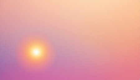 Sunset with lens flare. Abstract background for design. Copy space.の素材