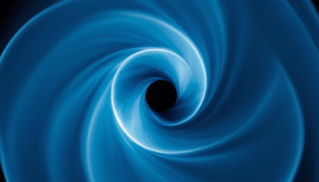 Abstract blue background, computer generated, fractal art, 3D renderingの素材