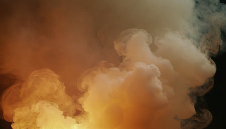 Abstract smoke background. Design element. Digital art. 3D renderingの素材