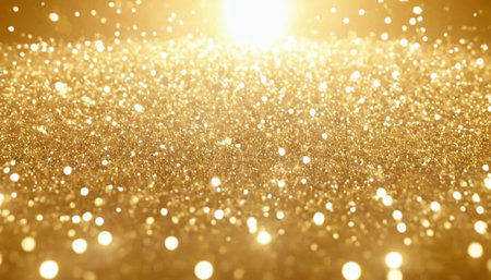 golden glitter vintage lights background. gold and black. de-focusedの素材