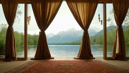 Lamppost and travel bag on purple background. 3d renderingの素材