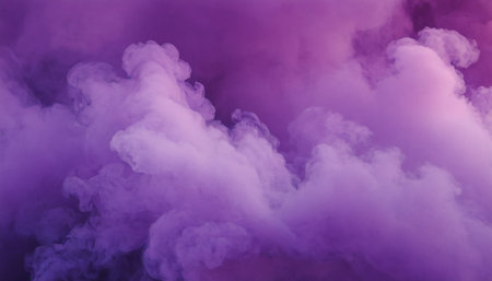 Purple cloud of smoke on a black background. Abstract background.の素材