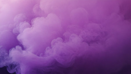 purple cloud of smoke on a black background. Design element.の素材