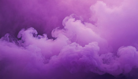 Purple cloud with smoke on a purple background. Abstract background.の素材