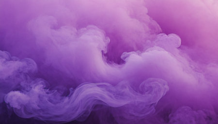 Cloud of purple smoke on a black isolated background. Background from the smoke of vapeの素材