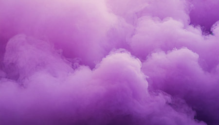 Purple abstract background with clouds of smoke in the form of a heartの素材