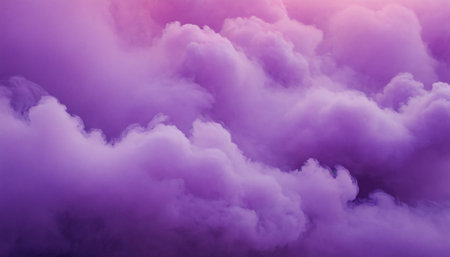 Purple sky background with tiny clouds. Abstract nature background. 3D illustrationの素材
