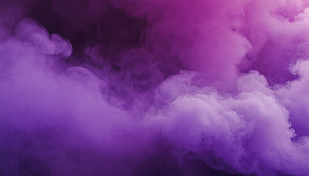 Purple smoke on a black background. Abstract background. Design element.の素材