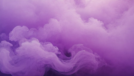 Purple cloud of smoke on a black background. Design element.の素材