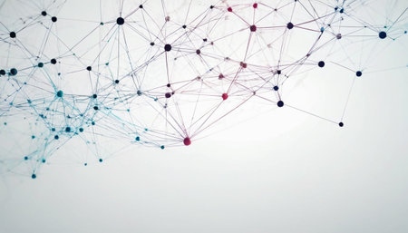 Abstract polygonal space low poly dark background with connecting dots and lines. Connection structure. 3d renderingの素材