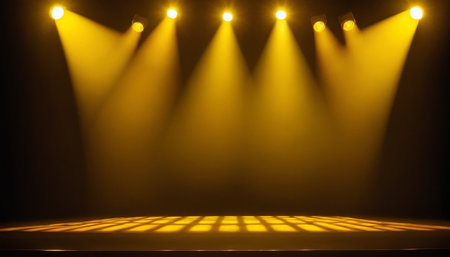 Stage Spotlight with Spotlights, Stage Spotlight background, Stage Spotlight backgroundの素材