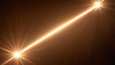 star with lens flare and bokeh effect made in 3d softwareの素材