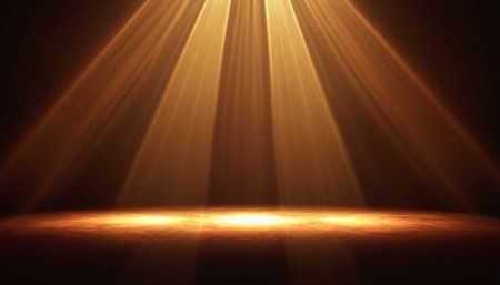 Stage Spotlight with Room for Your Text, Stage Spotlight on Stage Backgroundの素材