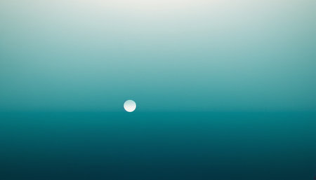 Moon in the blue sky, abstract nature background with copy space.の素材
