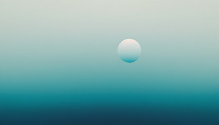 Moon in the blue sky. Abstract nature background. Copy space.の素材