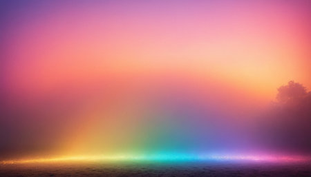 abstract colorful background - 3D Rendered Illustration. Colorful Sunset Backgroundの素材