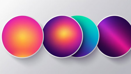 Abstract background with colorful circles. Vector Illustration. Eps 10.の素材