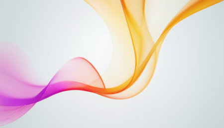 abstract colorful background with smooth flowing waves, art design for bannerの素材