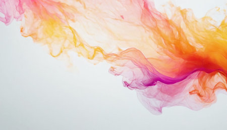 abstract colored ink in water on a white background, abstract backgroundの素材