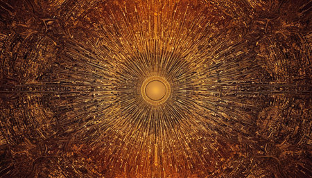 Abstract fractal. Fractal art background for creative design. Decoration for wallpaper, desktop, poster, cover booklet. Print for clothes, t-shirt. Creative illustration for designの素材