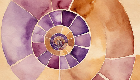 Watercolor abstract background. Hand drawn watercolor illustration with swirls.の素材