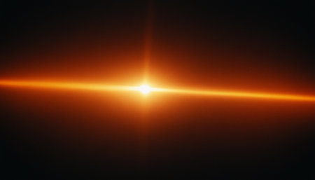 abstract of sun with flare. natural background with lights and sunshine wallpaperの素材