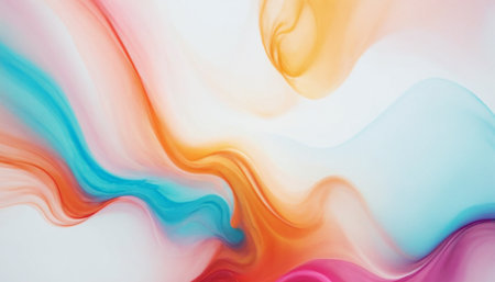 abstract colorful background, computer generated illustration, soft pastel colorsの素材