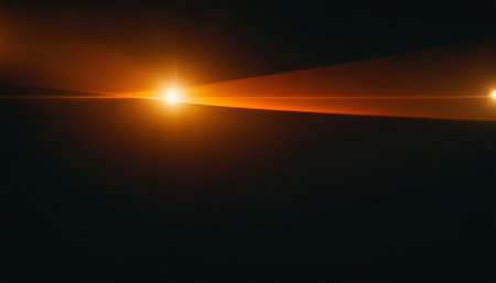 abstract of sun with flare. natural background with lights and sunshine wallpaperの素材