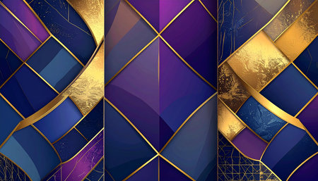 Blue and gold background. Element for design. Template for design.の素材
