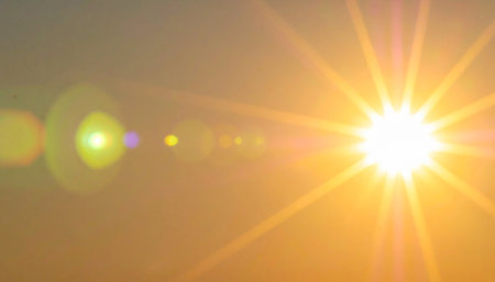 sunset with lens flare and bokeh effect,sunset backgroundの素材