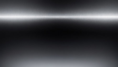 Metal background or texture of brushed steel plate with reflections Iron plate and shinyの素材