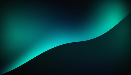 Neon abstract lines on a dark background. Vector illustration for your design.の素材