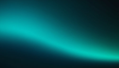 abstract background with blue and turquoise light glowing in the darkの素材